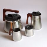 Tea and Coffee set by Axel Enthoven for Demeyere Werkhuizen, Belgium, 1971, Set of 4.