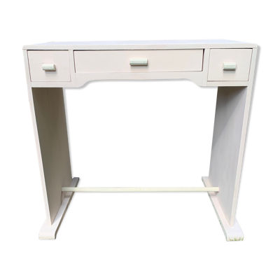Bureau enfant rose poudré vintage