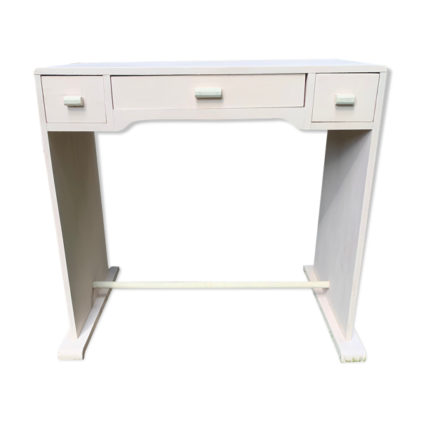 Bureau enfant rose poudré vintage