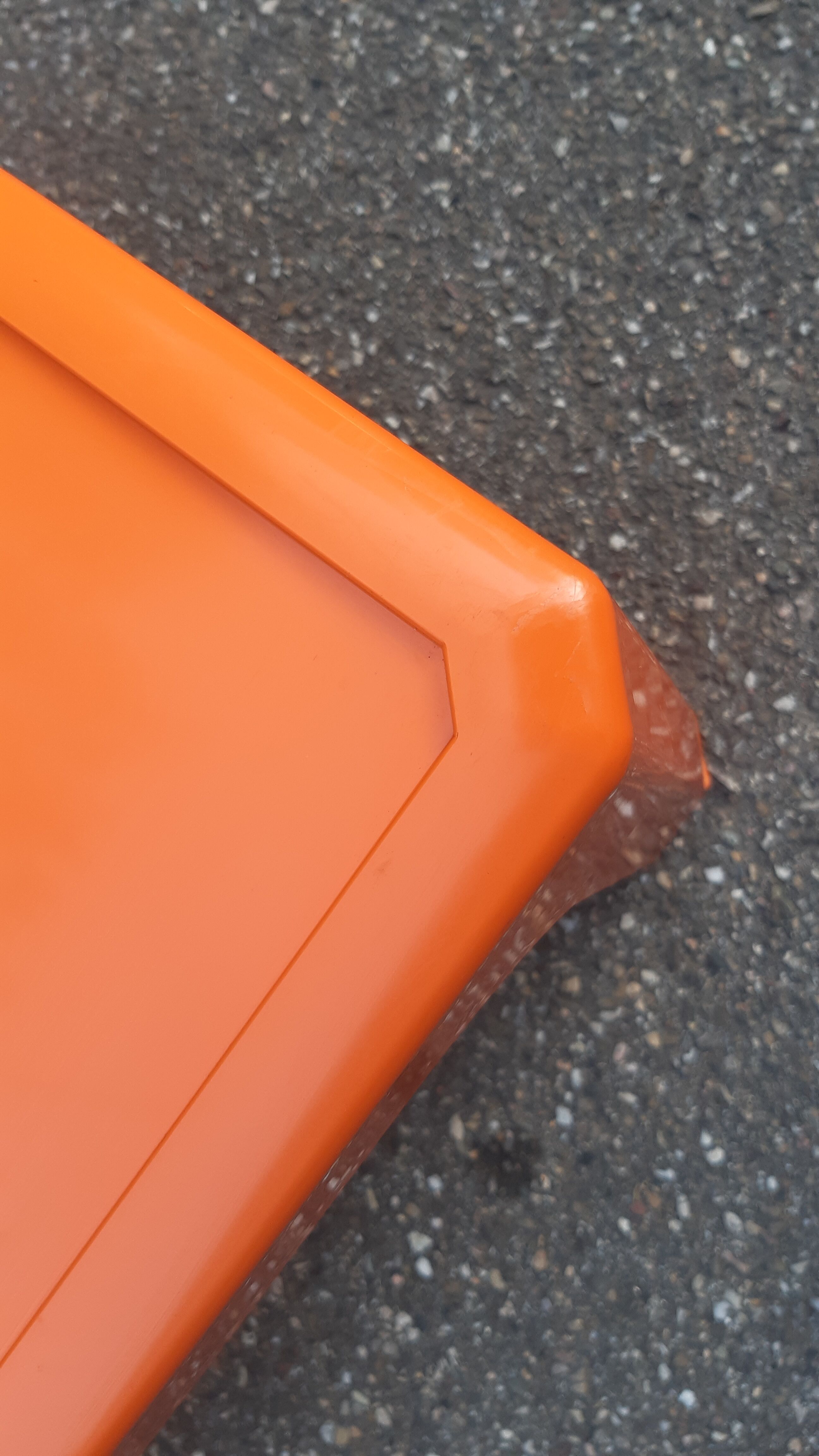 Orange vintage coffee table