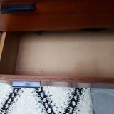 Furniture sideboard of 2 modules in teak veneer