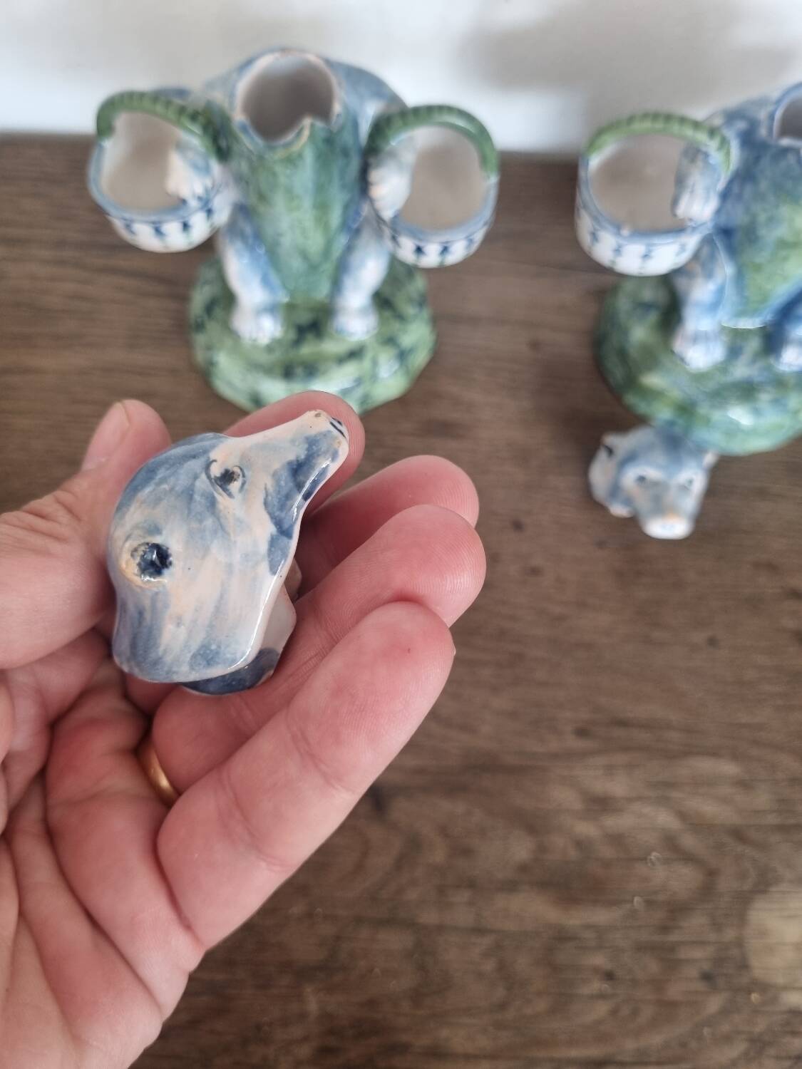 Pair of Keller Guerin salt shakers