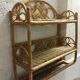 Vintage shelf in rattan