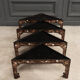 Corner shelf of China lacquer red background decoration golden highlights XXth