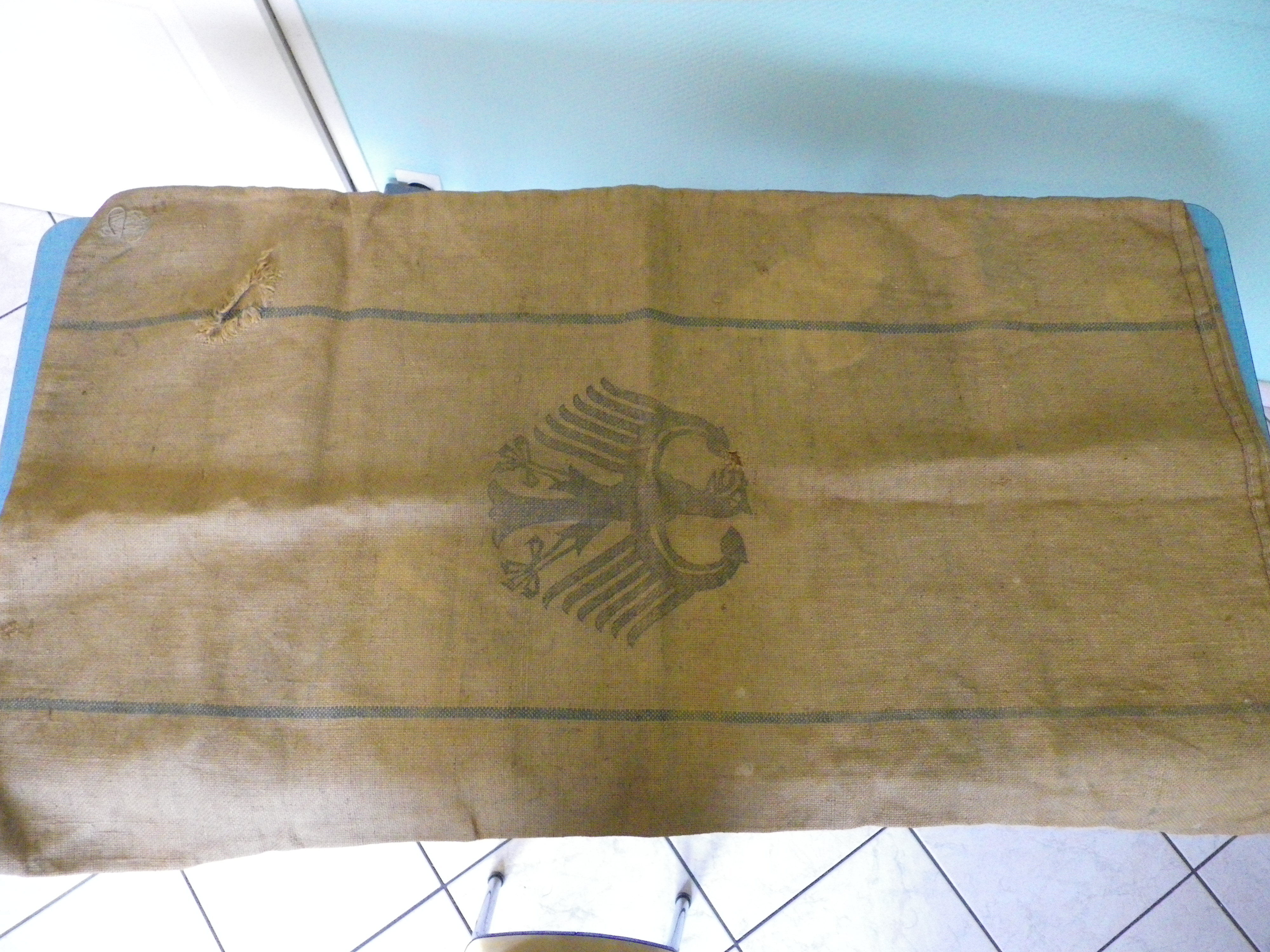 Refueling bag - H.Vpfl. 1935 with national eagle on the back - Collectible - Germany