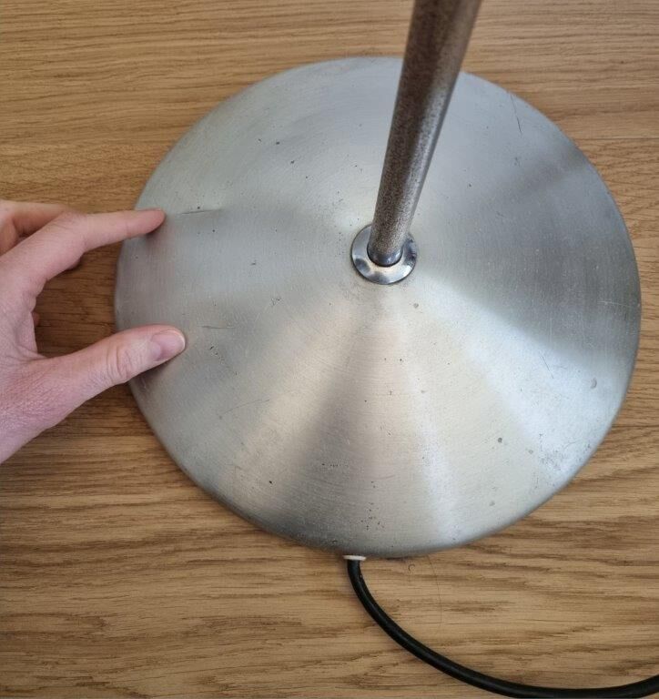 Vintage 70s aluminum floor lamp