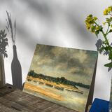 Oil painting on landscape panel