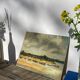 Oil painting on landscape panel