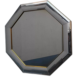 Belgian octagonal mirror "Deknudt Mirror" from the 80s