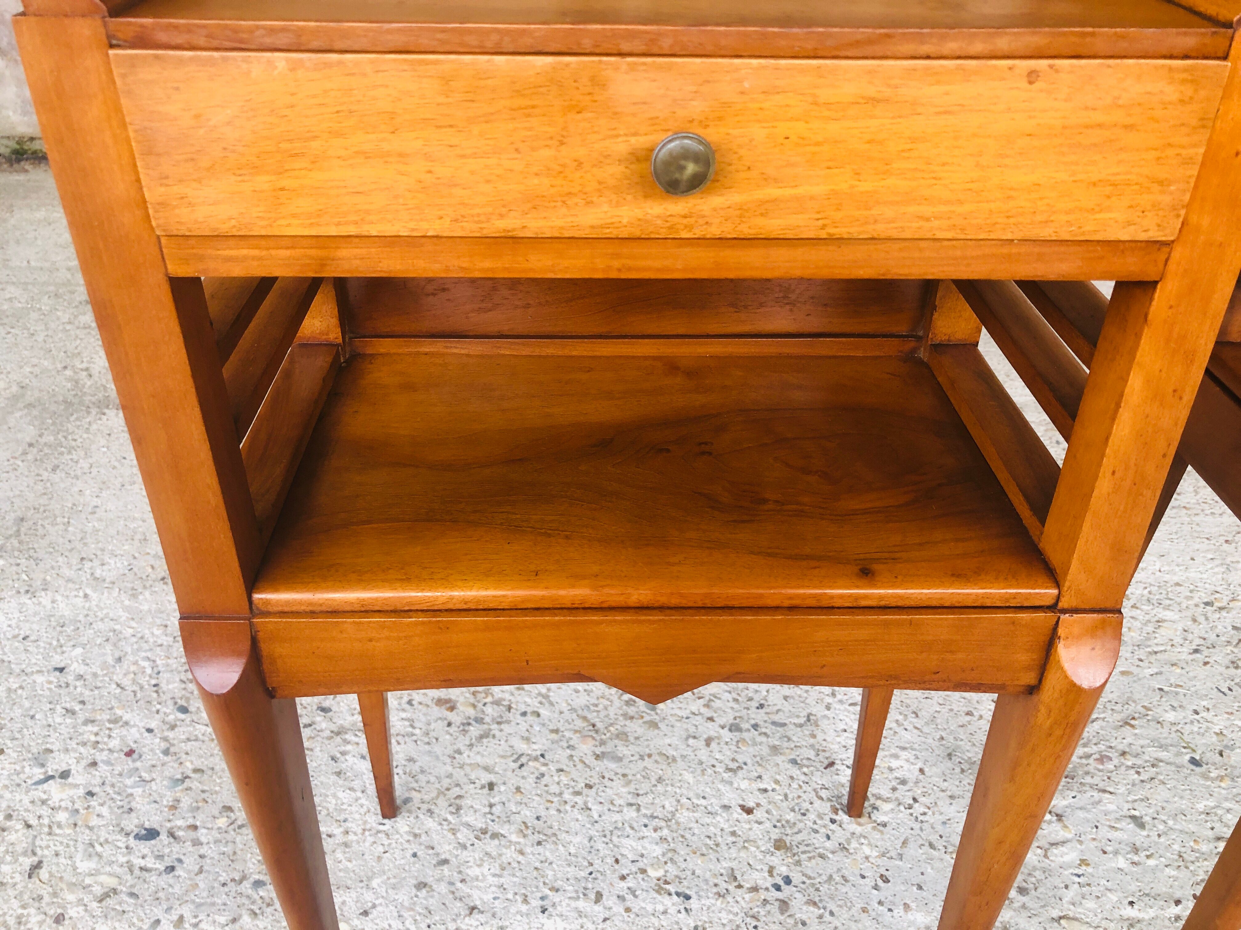 Pair of Italian bedsides, Art deco 50s