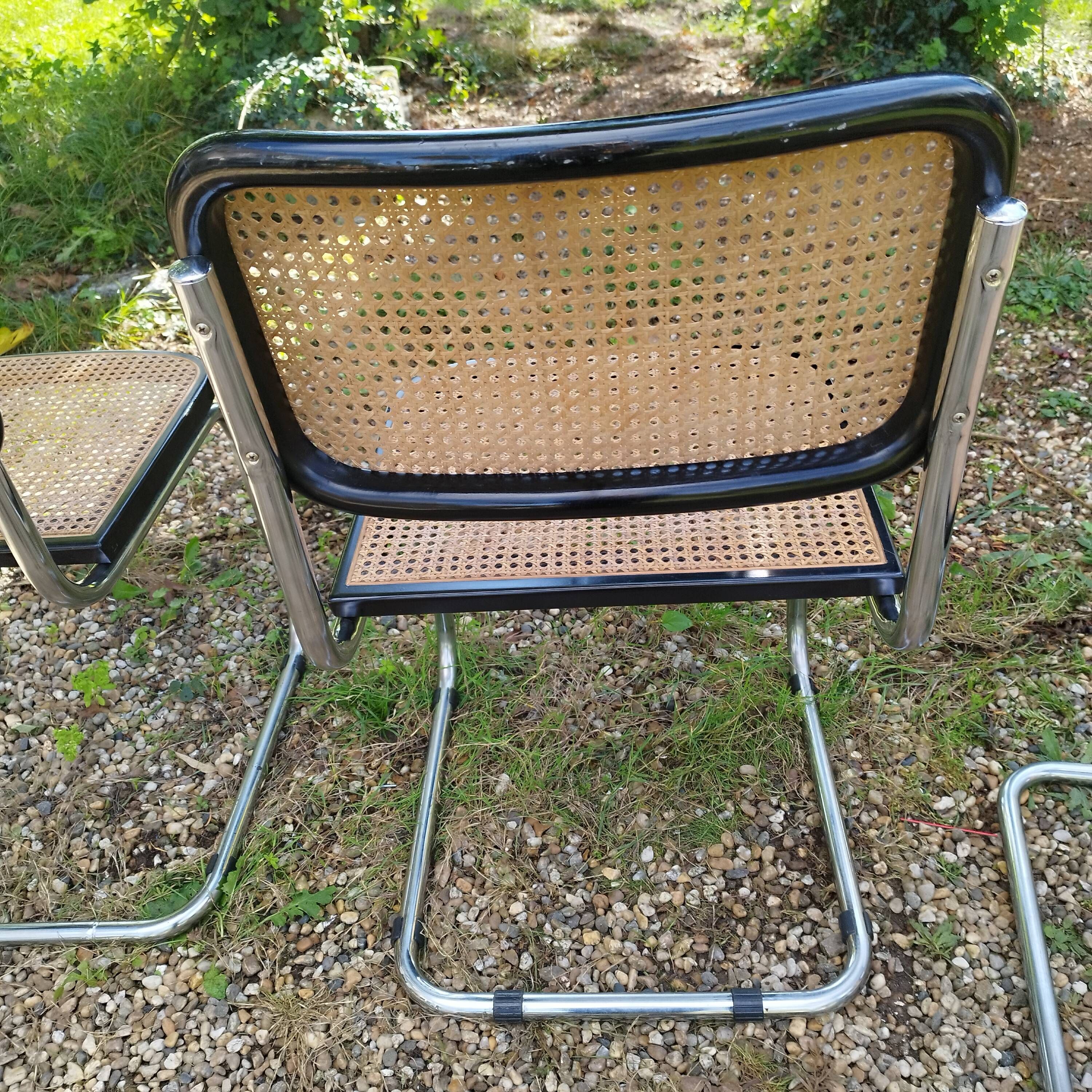 Vintage style chairs Cesca B32 Marcel Breuer