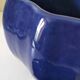 Large vintage soup tureen in glazed ultramarine ceramic