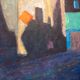 Old painting, cityscape signed and dated 79