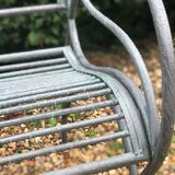 Iron garden bench