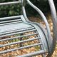 Iron garden bench