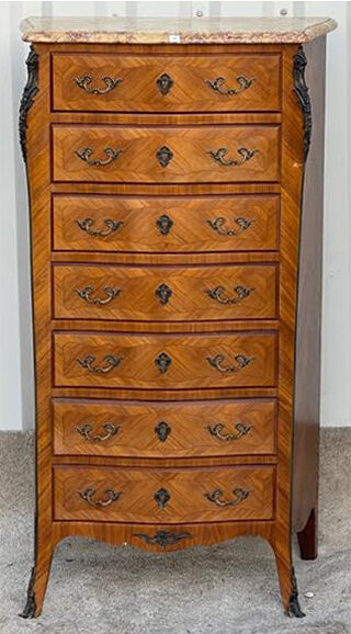 Semainier in marquetry