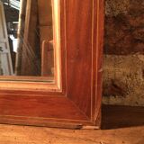 Miroir ancien en merisier 73x55cm