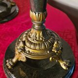 candelabra 19th gilded bronze and marble candlestick 60x32 cm