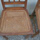 4 chaises cannées en chêne