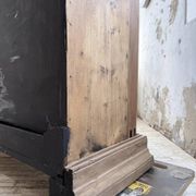 XXL industrial sideboard with glass doors