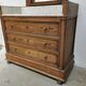 Commode coiffeuse 1900 en chêne et marbre