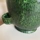 XXL green glazed terracotta lamp by Foucart Jourdan Vallauris 1960