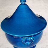 Turquoise blue vegetable bowl