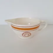 Saucière Gien marron et orange modèle Ladon