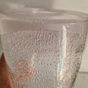 Grand vase en verre bullé style biot