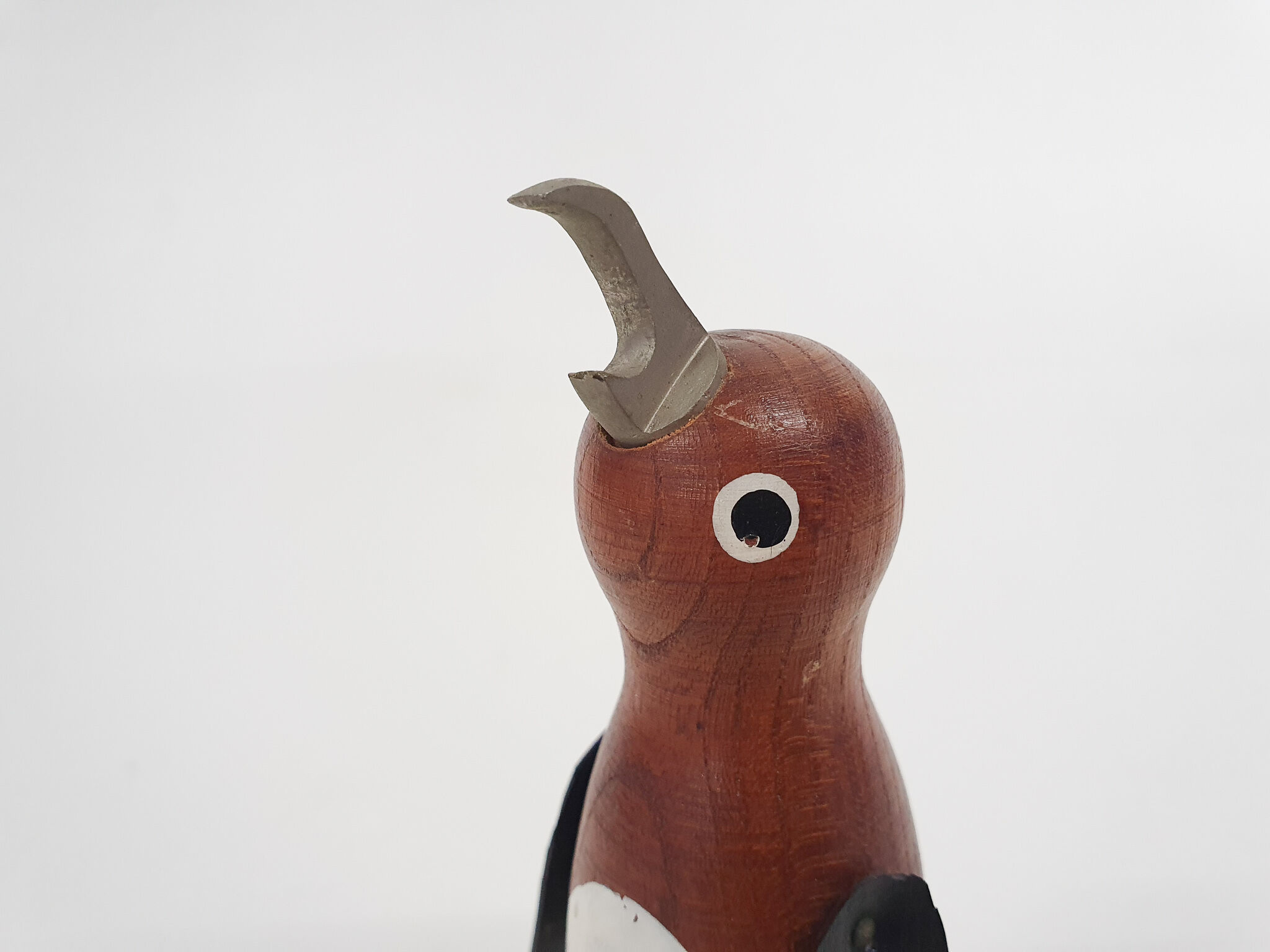 Kay Bojesen style wooden penguin bottle opener
