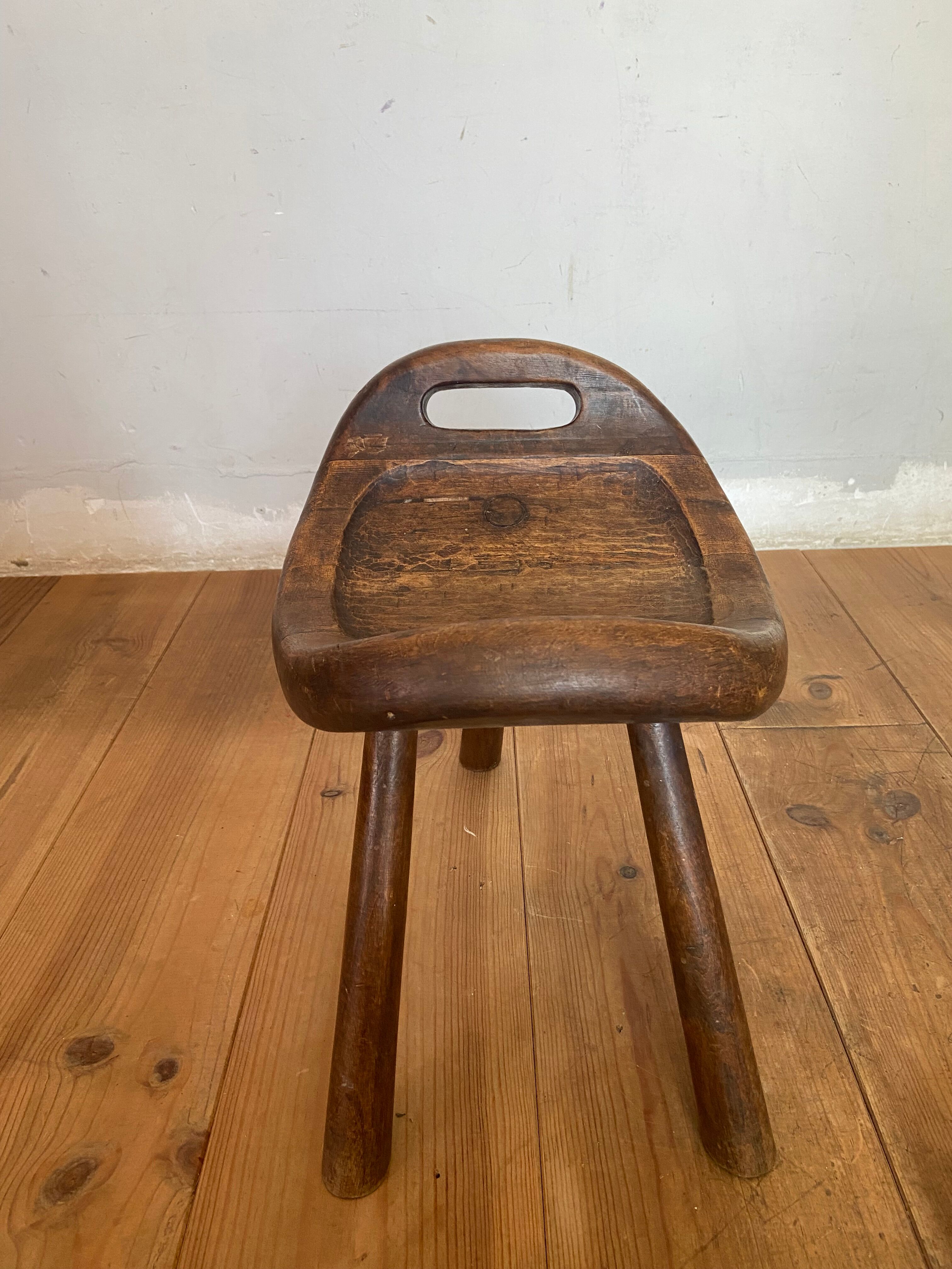 Savoyard milkman's brutalist stool