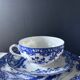 Service à thé japonais vintage porcelaine bleu & blanc 28 pièces — Nihon