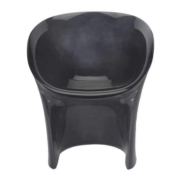 Fauteuil Lune métallique « Black Iron » par Tokujin Yoshika pour Moroso 62cm x 62cm x 74cm