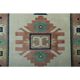 1970s Vintage Turkish Handmade Wool & Cotton Pink Area Rug 185x264