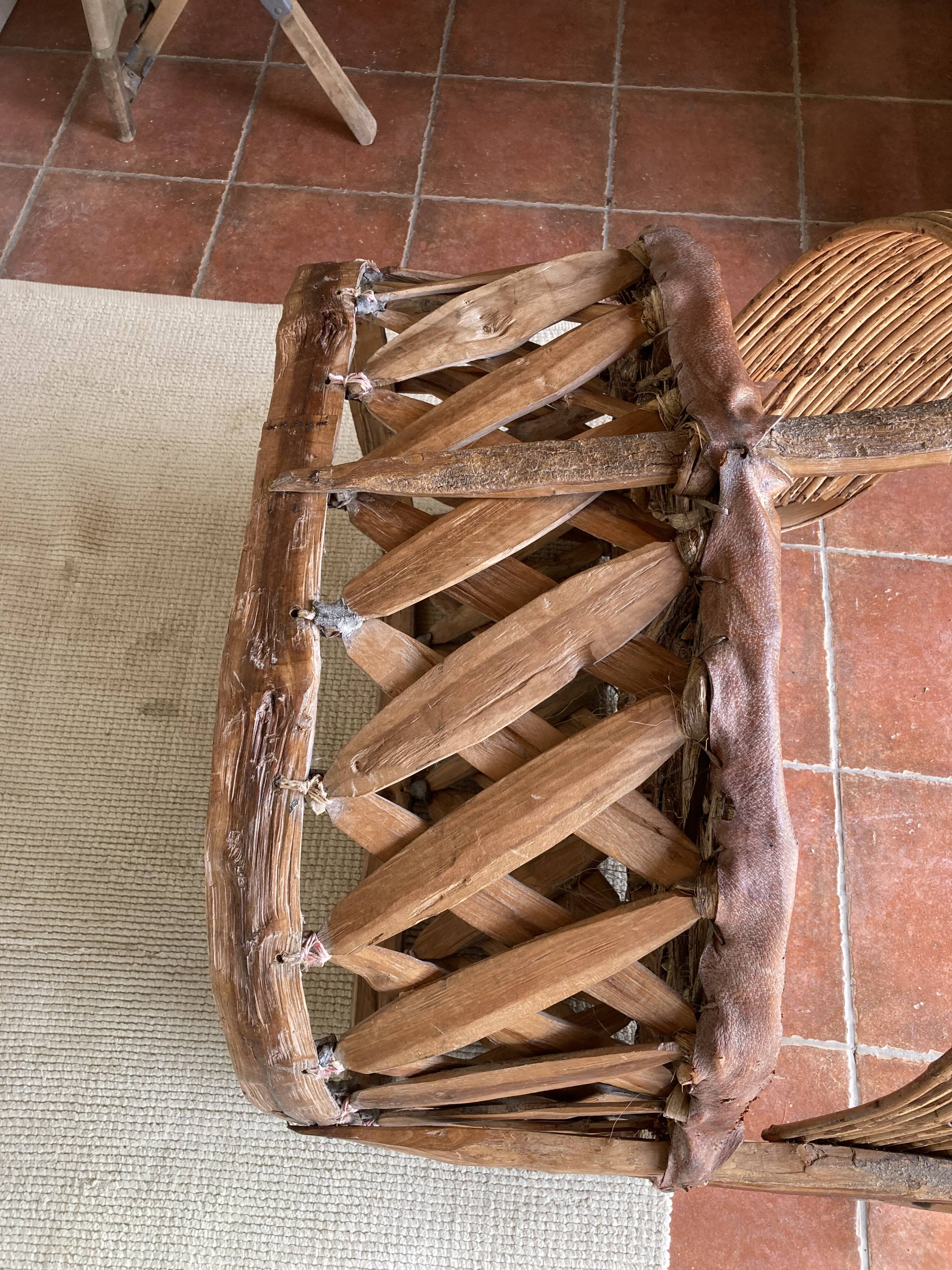 Mexican craft armchair equippal
