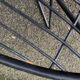 Pair of round chairs in black tubular steel 1960