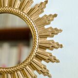 1970s Italian Gold Sun Mirror