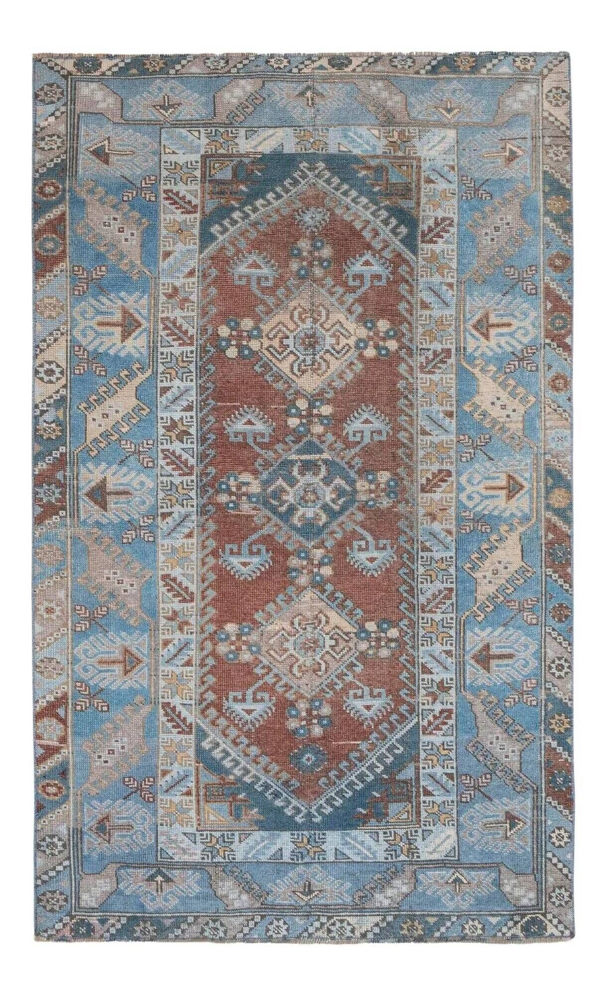 Vintage Turkish Oushak rug 117x186 cm