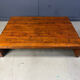 Grande table basse en bambou, années 1980.