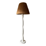 Art deco floor lamp 1950 wood and rope