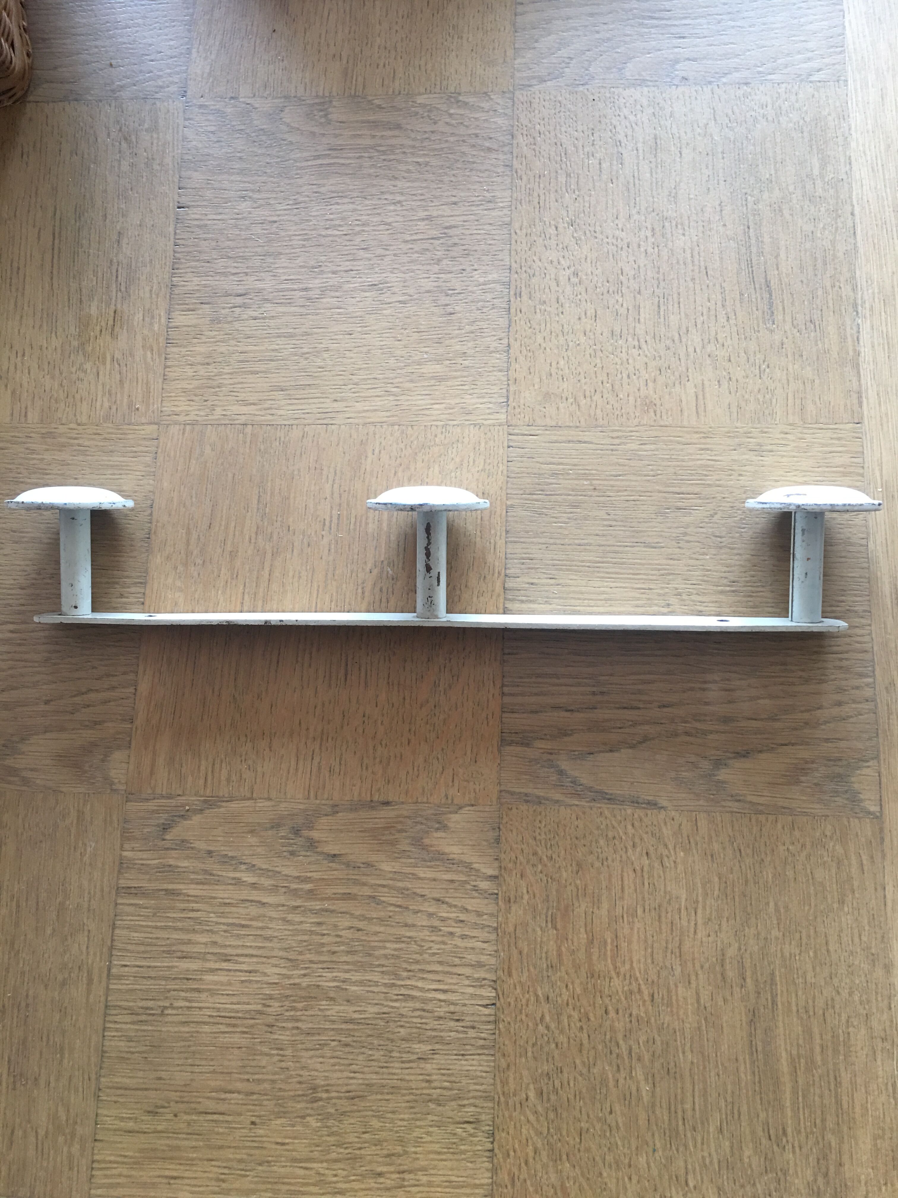 Metal vintage wall coat holder