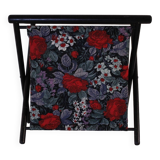 Floral fabric magazine rack