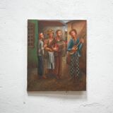 Old painting on canvas signed Tobias Marcier