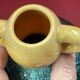 Accolay ear vase Ceramic Turquoise Blue & yellow 17 cm