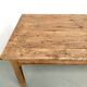 Large brutalist farmhouse table in solid oak from the 1950s.