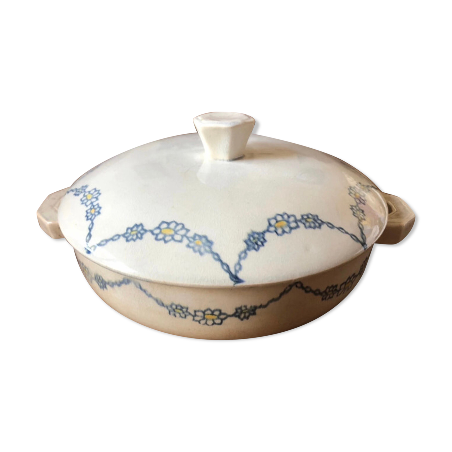 Vegetable dish with lid