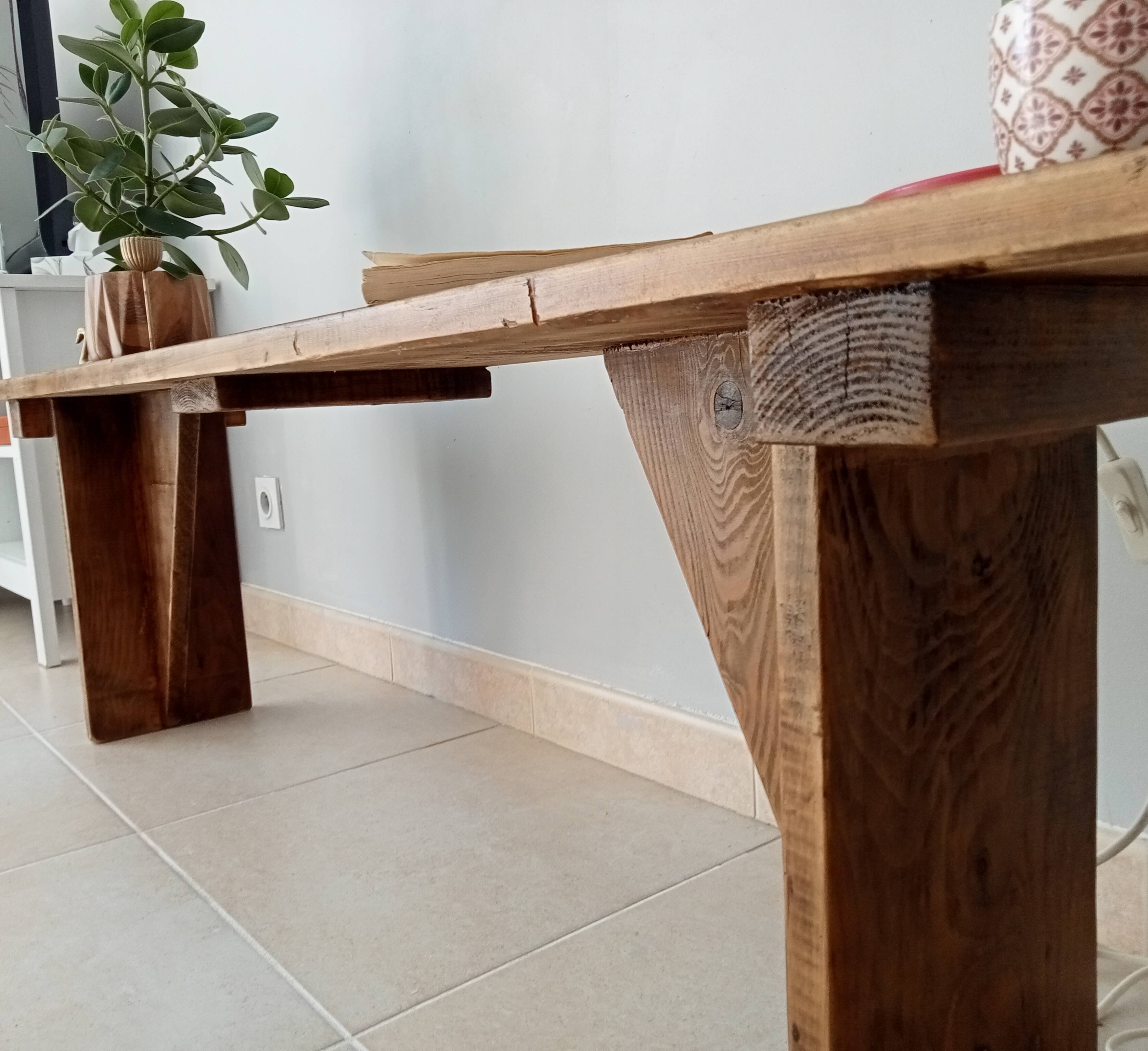 Vintage country bench 70s