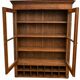 Large library desk with display cabinet and secretary with drawers, 19th century French.