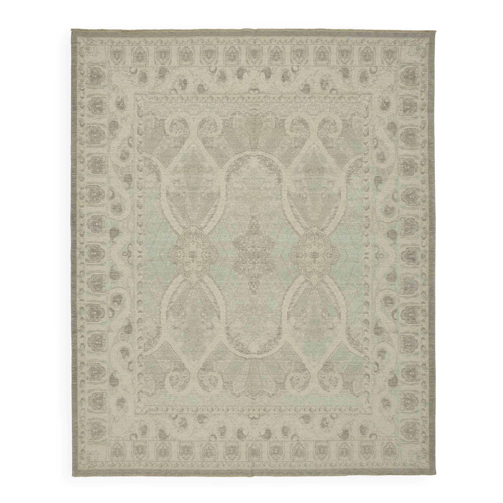 Tapis Oushak turc fait main 307 cm x 374 cm