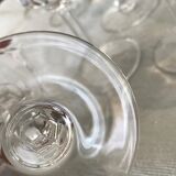 Service of 49 Val St Lambert glasses in cut crystal
